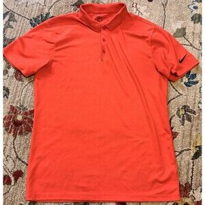 Nike Dry Golf Polo orange Men's Size Medium Nike logo